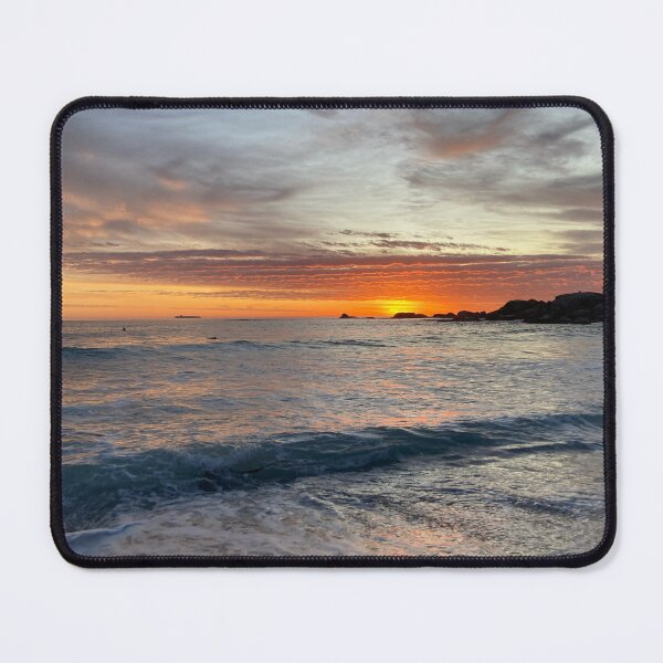 Item preview, Orange Sunset on the Ocean designed and sold by MoodyOwlArt.