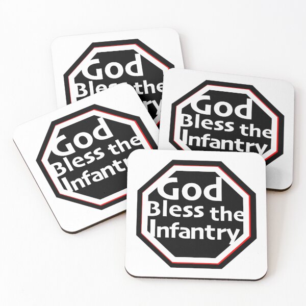 Item preview, God Bless The Infantry print novelty: Military theme designed and sold by PSST-Design.