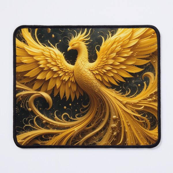 Item preview, Phoenix Gold: Swirling Feathers in Radiant Motion designed and sold by semenol.