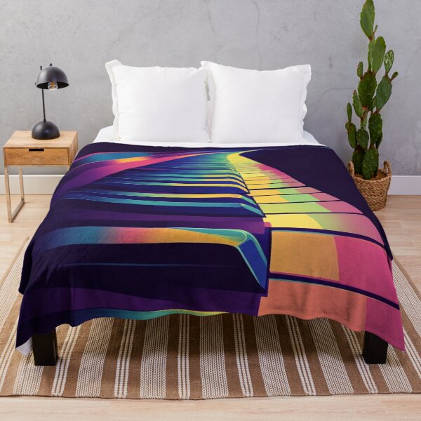 Item preview, Wavy psychedelic keyboard print designed and sold by dcrc.