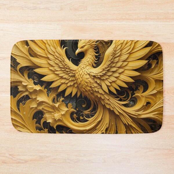 Item preview, Phoenix Gold: Swirling Feathers in Radiant Motion designed and sold by semenol.