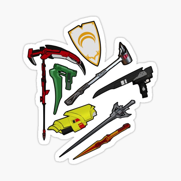 Item preview, Team RWBY & JNPR Weapons designed and sold by MasterFandom.