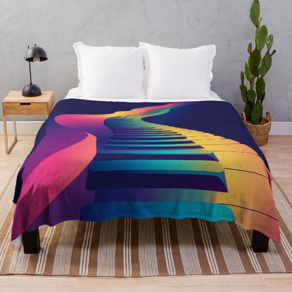 Item preview, wavy psychedelic keyboard print designed and sold by dcrc.