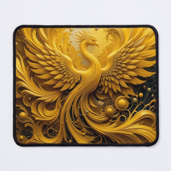 Item preview, Phoenix Gold: Swirling Feathers in Radiant Motion designed and sold by semenol.
