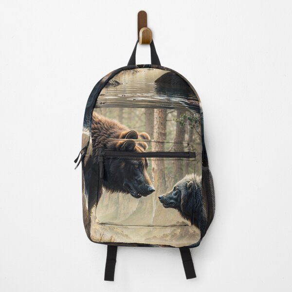 Item preview, Bear meets Wolf in a Forest designed and sold by Skye Ryan-Evans.