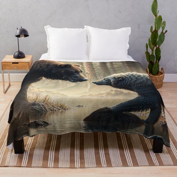 Item preview, Bear meets Wolf in a Forest designed and sold by Skye Ryan-Evans.