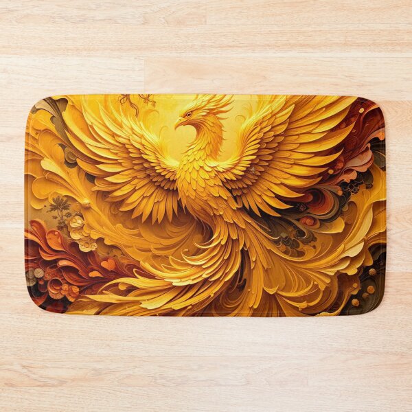 Item preview, Phoenix Gold: Swirling Feathers in Radiant Motion designed and sold by semenol.