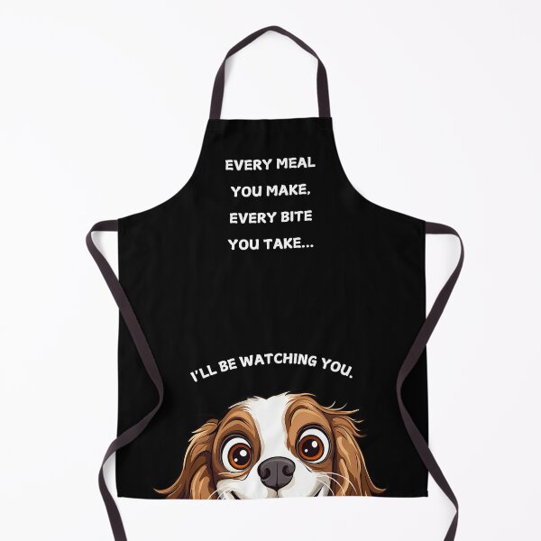 Item preview, Funny Cavalier King Charles Spaniel Watching You - Black designed and sold by NicheFifty-Two.