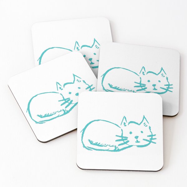 Item preview, Cat Loaf Aqua designed and sold by MagentaTwilight.
