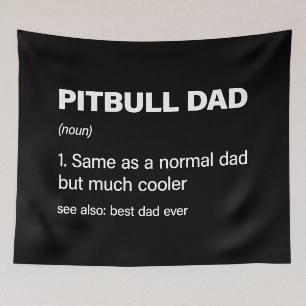 Item preview, Funny Pitbull Dad definition designed and sold by RareBunny.