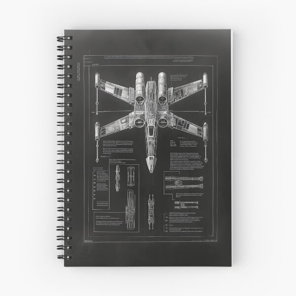 Item preview, X-Wing Blueprint – Star Wars Starfighter Schematic Fan Art designed and sold by SavinMercantile.