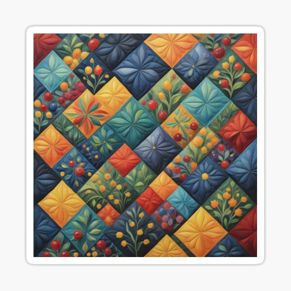 Item preview, Colorful Quilting Pattren - Quilting Lover - Funny Quilter designed and sold by Wiss2Arts.