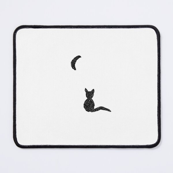 Item preview, Kitty with the Moon cut out black designed and sold by MagentaTwilight.