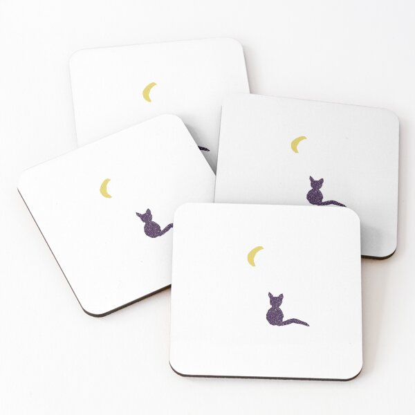 Item preview, Kitty with the Moon cut out designed and sold by MagentaTwilight.