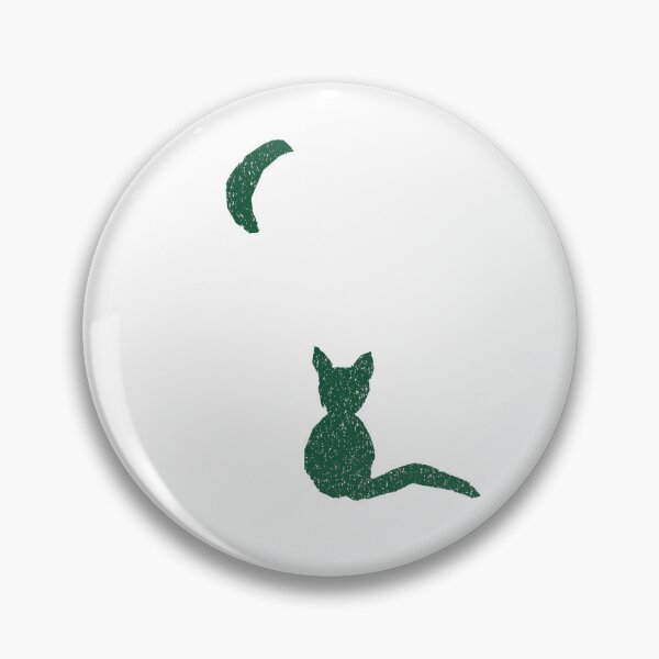 Item preview, Kitty with the Moon cut out bottle green designed and sold by MagentaTwilight.