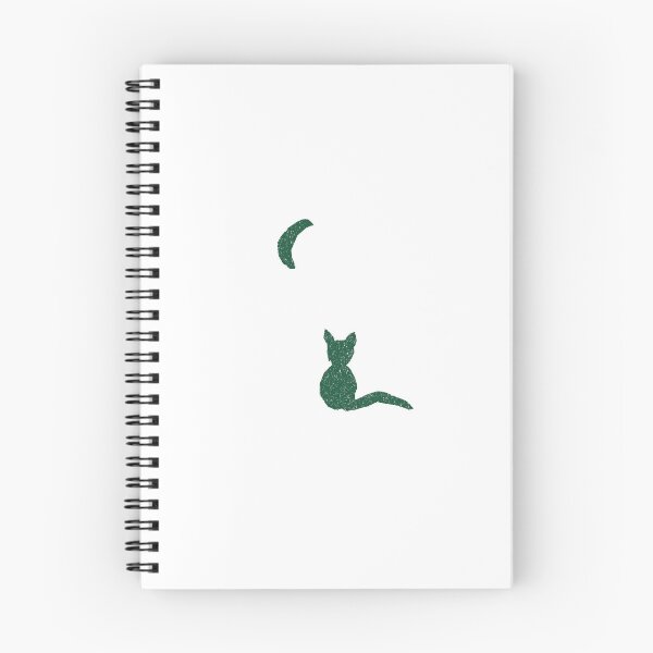Item preview, Kitty with the Moon cut out bottle green designed and sold by MagentaTwilight.