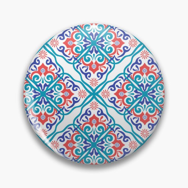 Item preview, Great damask Turkish tiles and Spanish pottery pattern. designed and sold by RIYA SIRI.