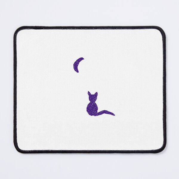 Item preview, Kitty with the Moon cut out purple designed and sold by MagentaTwilight.
