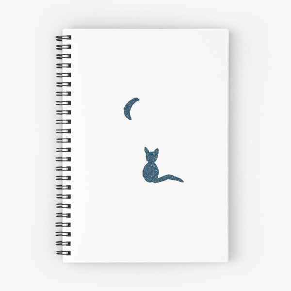 Item preview, Kitty with the Moon cut out dark teal designed and sold by MagentaTwilight.
