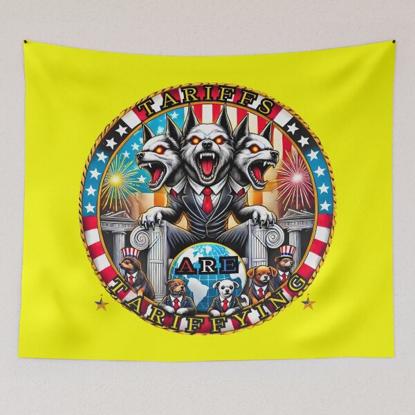 Item preview, Cerberus of Capitalism: Tariffs Are Tariffying designed and sold by MavsBrBa69.