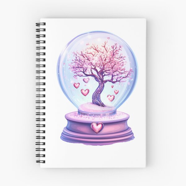 Item preview, Romantic Heart Tree Snowglobe Sticker – Cute Valentine's Day Gift designed and sold by JP Jones Imagination Key.