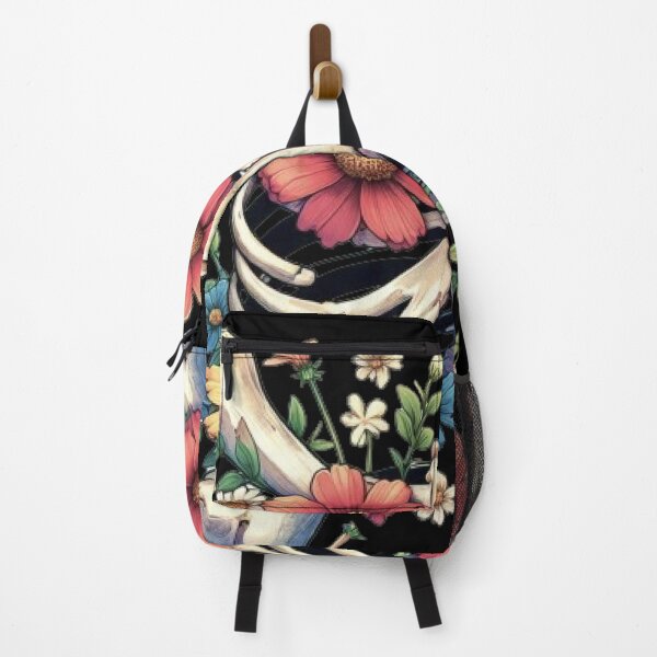 Item preview, Bones covered in flowers designed and sold by FLATVAC STICKER.