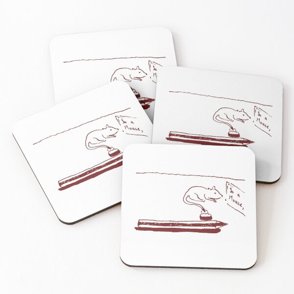 Item preview, Writing Mouse Burgundy designed and sold by MagentaTwilight.