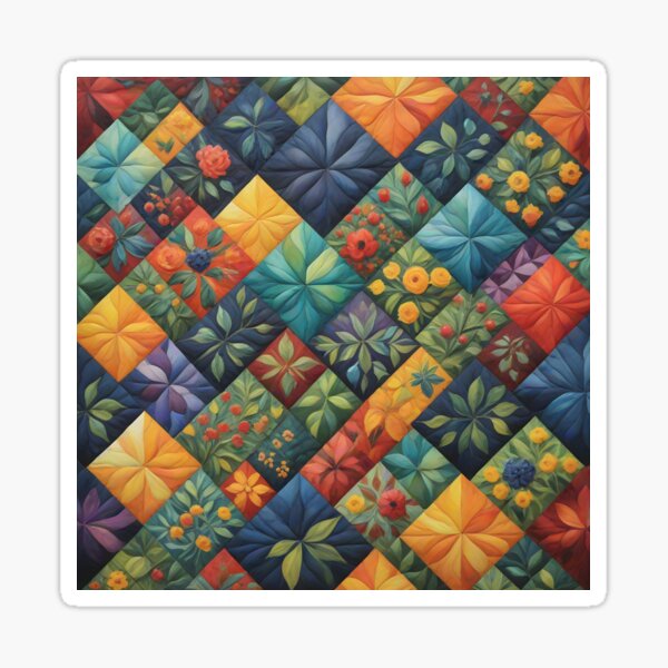 Item preview, Colorful Quilting Pattren - Quilting Lover - Funny Quilter designed and sold by Wiss2Arts.