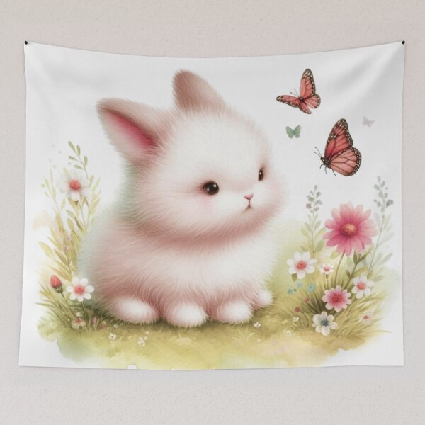 Item preview, Cute Rabbit designed and sold by FLATVAC STICKER.