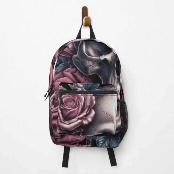 Item preview, Skull and Rose Flowers designed and sold by FLATVAC STICKER.