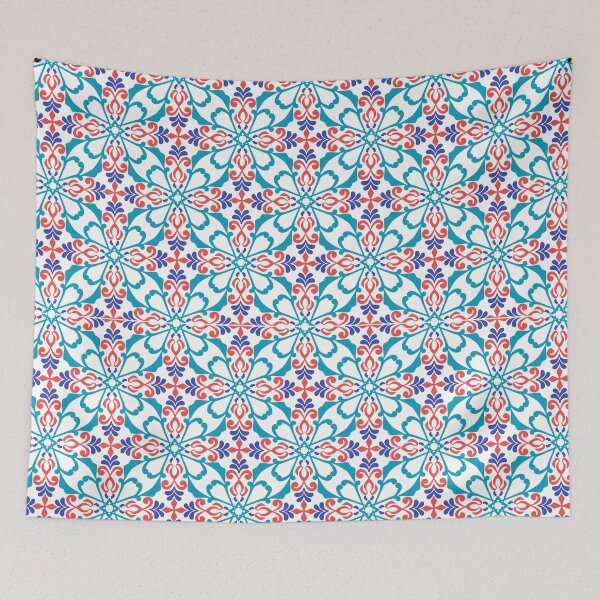 Item preview, Damask Turkish tiles and Spanish pottery pattern. designed and sold by RIYA SIRI.