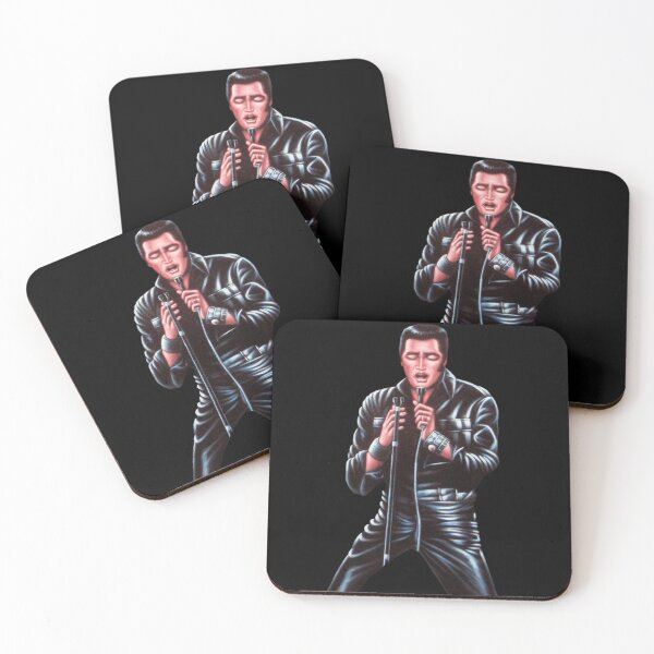 Item preview, Elvis in leather pants and top jumpsuit designed and sold by velvetify.com.