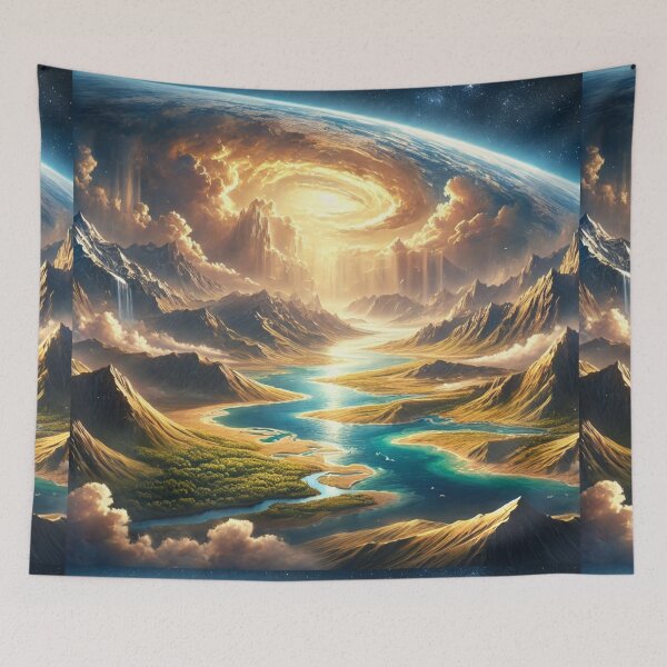 Item preview, "Let the Waters Be Gathered" – The Emergence of Land Verse: Genesis 1:9 (KJV) designed and sold by Meta2Physical.