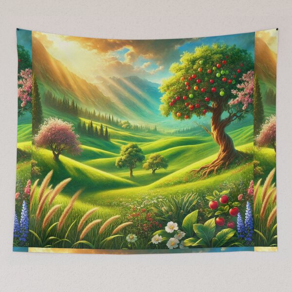 Item preview, "Let the Earth Bring Forth Grass and Trees" – The Flourishing of Life Verse: Genesis 1:11 (KJV) designed and sold by Meta2Physical.