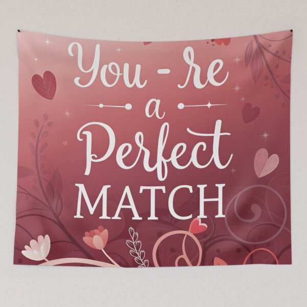 Item preview, You’re A Perfect Match, Love, True Love, Forever Love, Design designed and sold by PixelStoneDesign .