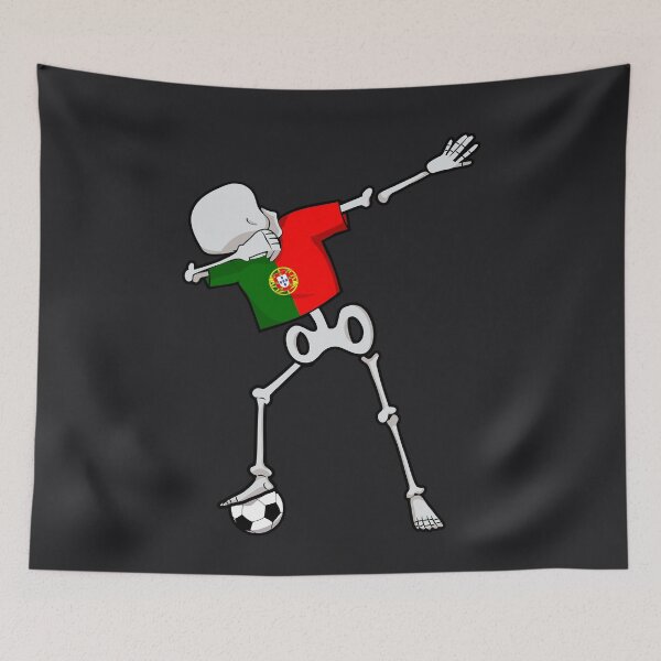 Item preview, Dabbing Soccer Football Skeleton Portugal designed and sold by melsens.