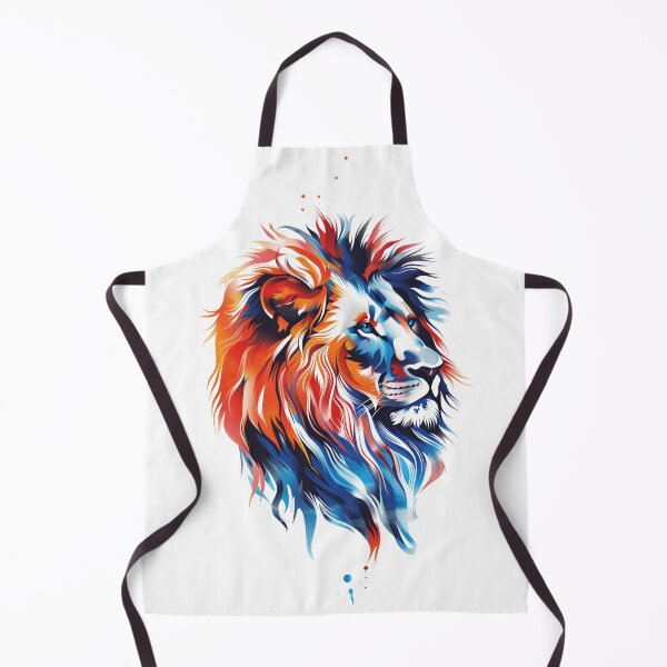 Item preview, Vibrant Abstract Lion in Fiery Colors designed and sold by palmyst.