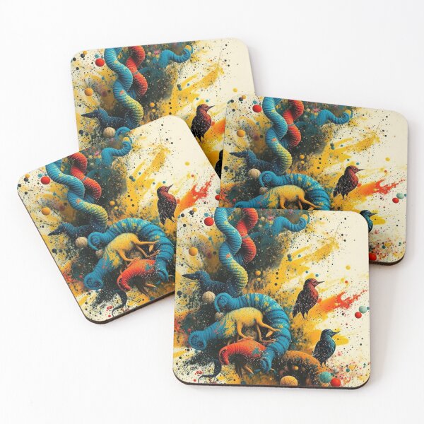 Item preview, abstract indian art form depicting birds and wild animals designed and sold by optimusprime39.