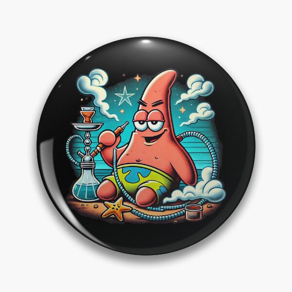 Item preview, Patrick Star smoking hookah designed and sold by q10mark.