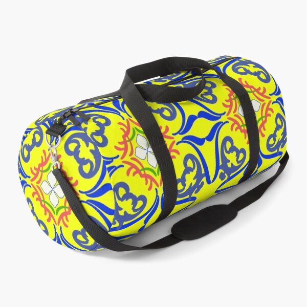 Item preview, Blue and yellow damask Turkish tiles and Spanish pottery pattern. designed and sold by RIYA SIRI.
