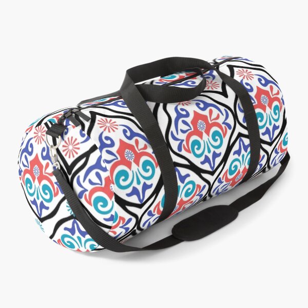 Item preview, Damask Turkish tiles and Spanish pottery pattern with black line. designed and sold by RIYA SIRI.
