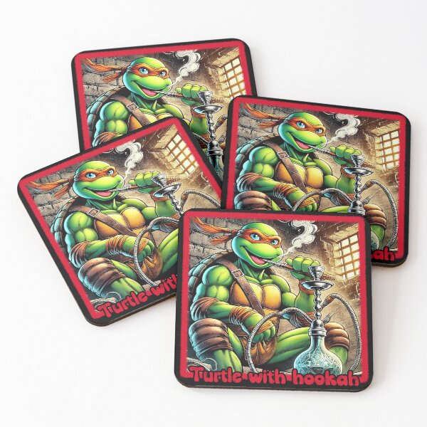 Item preview, Turtle with hookah designed and sold by q10mark.