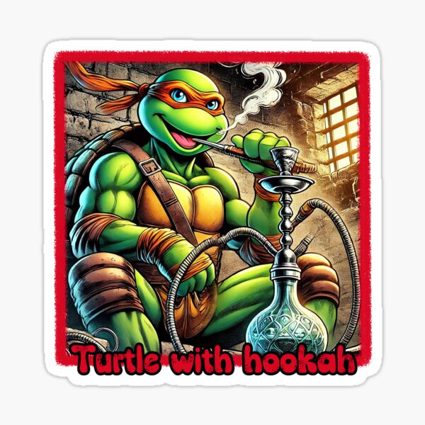 Artikel-Vorschau von Schildkröte mit Wasserpfeife, designt und verkauft von q10mark.