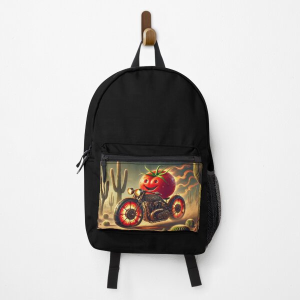 Item preview, Smiling Tomato on Steampunk Motorcycle designed and sold by Astralia.