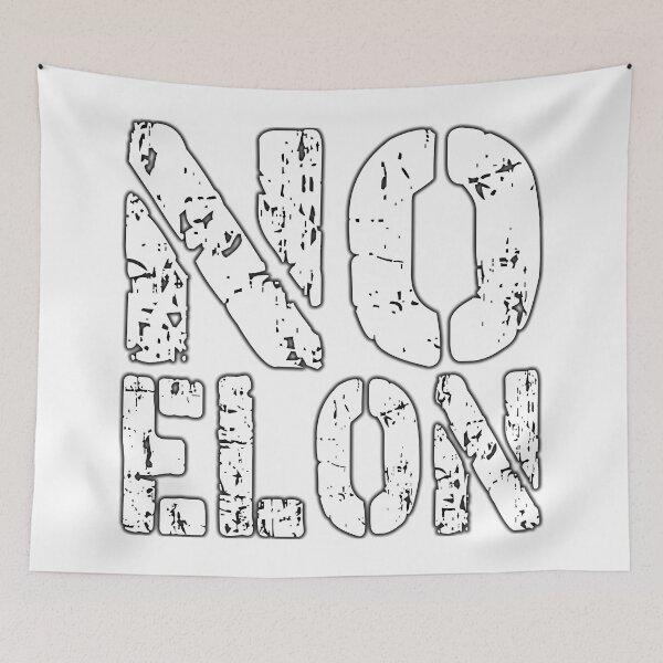 Item preview, NO ELON!  anti elon, no elon musk, no musk, Anti-Elon Musk Bumper Decal For elon musk haters! white designed and sold by ramwebroom.