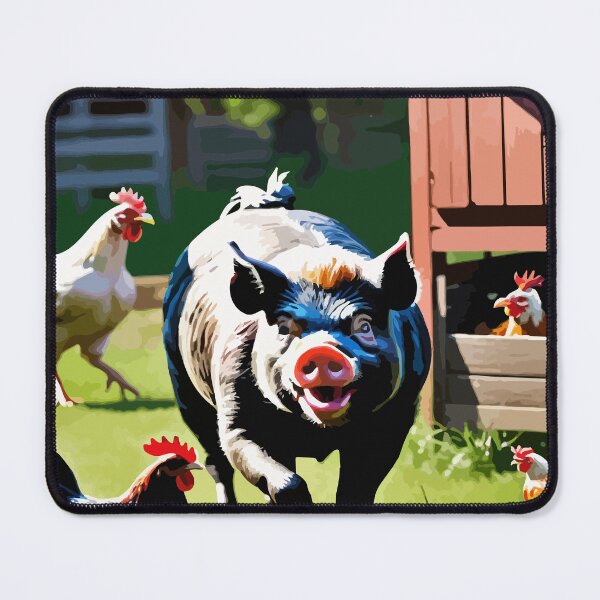 Item preview, The mischievous pig and the chicken's commotion. designed and sold by Whose-sweat.