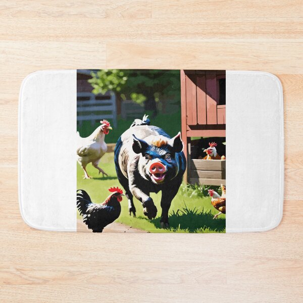 Item preview, The mischievous pig and the chicken's commotion. designed and sold by Whose-sweat.