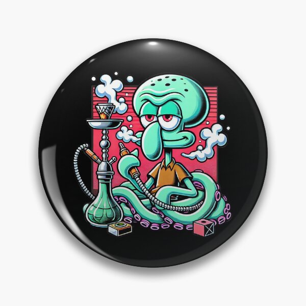 Item preview, Squidward Tentacles Smoking hookah designed and sold by q10mark.