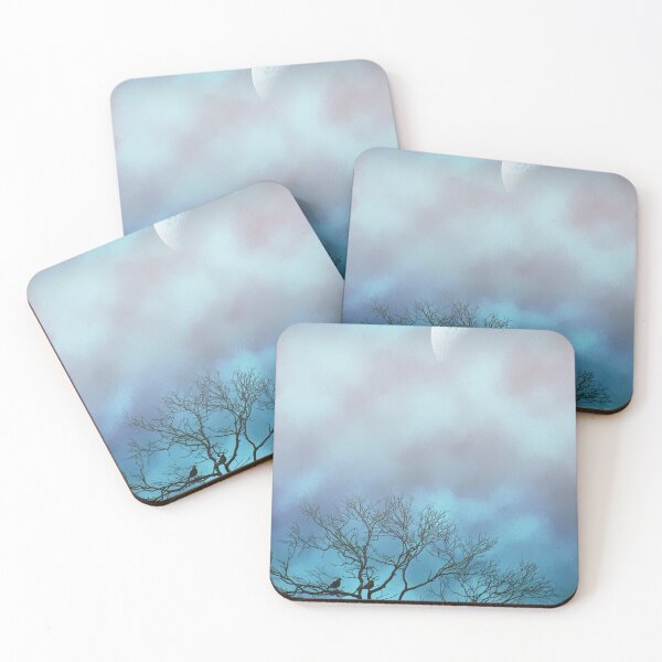 Item preview, Ethereal Moonlit Awakening: Two Birds Silhouette designed and sold by webgrrl.