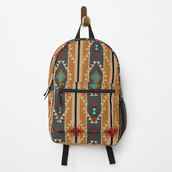 Item preview, Brown geometric pattern, native American or Navajo pattern. designed and sold by RIYA SIRI.